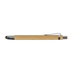 Multifunktionaler Bambus-Kuli mit Touchpen und schwarzer Tinte farbe holzton 41603.75