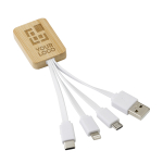 3-in-1 Ladekabel mit Mikro-USB-, Typ C- und Lightning-Stecker Ansicht mit Druckbereich