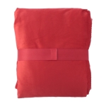 Weiche Decke innen mit Schafsfell-Imitat besticken lassen, 190 g/m2 farbe rot dritte Ansicht