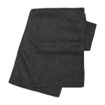 Warmer Winterschal aus Polyester-Fleece als Kundengeschenk farbe schwarz erste Ansicht