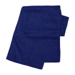 Warmer Winterschal aus Polyester-Fleece als Kundengeschenk farbe marineblau erste Ansicht