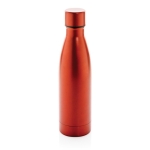 Elegante Metallflasche aus recyceltem Stahl für Umweltschutz, 500 ml farbe rot fünfte Ansicht