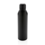 Recycelte Stahlflasche im Designer-Look als Werbeartikel, 500 ml farbe schwarz fünfte Ansicht