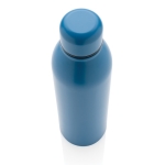 Recycelte Stahlflasche im Designer-Look als Werbeartikel, 500 ml farbe blau dritte Ansicht