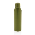 Recycelte Stahlflasche im Designer-Look als Werbeartikel, 500 ml farbe militärgrün fünfte Ansicht