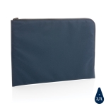 Laptop-Hülle aus recyceltem Polyester mit Reißverschluss, 15,6” farbe marineblau