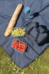 Gesteppte faltbare Picknickdecke aus RPET mit Logo bedrucken farbe marineblau Lifestyle-Bild