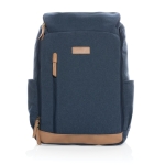 Umweltfreundlicher Laptop-Rucksack aus recyceltem Material, 15'' farbe blau zweite Ansicht