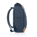 Umweltfreundlicher Laptop-Rucksack aus recyceltem Material, 15'' farbe blau dritte Ansicht