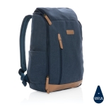 Umweltfreundlicher Laptop-Rucksack aus recyceltem Material, 15'' farbe blau siebte Ansicht