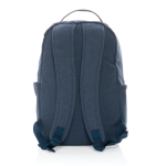 Laptop-Rucksack im Vintage-Stil aus recyceltem Canvas, 14” farbe blau vierte Ansicht