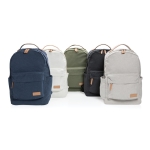 Laptop-Rucksack im Vintage-Stil aus recyceltem Canvas, 14” farbe blau