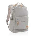 Laptop-Rucksack im Vintage-Stil aus recyceltem Canvas, 14” farbe grau