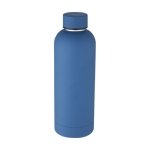 Thermosflasche aus Edelstahl mit matter Oberfläche, 500 ml farbe blau dritte Ansicht