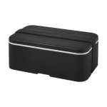 Exklusive Lunchbox der Marke MIYO mit Boden aus RPET, 700 ml farbe schwarz