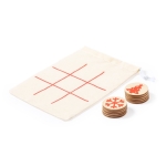 Spiel Tic-Tac-Toe in weihnachtlichem Design mit Logo bedruckbar farbe rot erste Ansicht