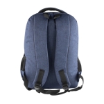 RPET-Laptoprucksack mit USB-Anschluss und mehreren Fächern farbe blau Detailbild 6