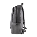 Wasserdichter Laptop-Rucksack aus Kunstleder mit vielen Taschen farbe grau Detailbild 4