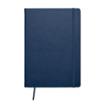 Hardcover-Notizbuch mit linierten Seiten aus Recyclingpapier, A5 farbe blau sechste Ansicht