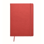 Hardcover-Notizbuch mit linierten Seiten aus Recyclingpapier, A5 farbe rot zweite Ansicht