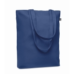 Stabile Tasche aus Bio-Canvas in vielen Farbe wählbar, 270 g/m2 farbe blau