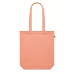 Stabile Tasche aus Bio-Canvas in vielen Farbe wählbar, 270 g/m2 farbe orange vierte Ansicht