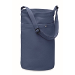 Hochwertige Shopping-Tasche mit verstellbarem Gurt, 270 g/m2 farbe blau