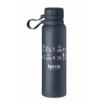 Thermosflasche mit Deckel und Silikongriff mit Logo bedrucken, 780 ml farbe ultramarinblau Hauptansicht