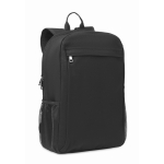 Laptoprucksack aus gewaschenem Canvas, 340 g/m2, 15” farbe schwarz