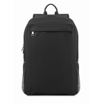 Laptoprucksack aus gewaschenem Canvas, 340 g/m2, 15” farbe schwarz zweite Ansicht