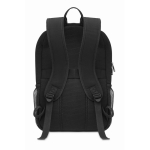 Laptoprucksack aus gewaschenem Canvas, 340 g/m2, 15” farbe schwarz dritte Ansicht