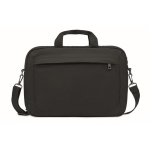 Laptop Tasche aus gewaschenem Canvas mit Schultergurt, 15”, 340 g/m2 farbe schwarz zweite Ansicht