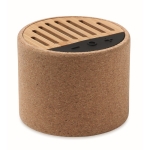 5.3 Bluetooth-Lautsprecher mit Korkgehäuse in Naturdesign farbe beige