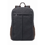 Bedruckbarer Laptoprucksack aus Canvas, 450 g/m2, 15” farbe schwarz zweite Ansicht