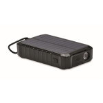 Solar-Powerbank mit Dynamo und LED-Licht in Schwarz, 8.000 mAh farbe schwarz neunte Ansicht