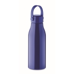 Aluminiumflasche mit Verschluss aus ABS und Silikon-Schlaufe, 650 ml farbe köngisblau