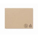 Notizzettel aus Recyclingpapier  mit Logo bedrucken lassen farbe beige dritte Ansicht