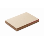 Haftnotizen mit recyceltem Papiercover als Merchandising farbe beige zweite Ansicht