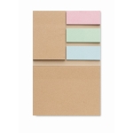 Haftnotizen mit recyceltem Papiercover als Merchandising farbe beige fünfte Ansicht