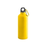 Aluminiumflasche mit matter Oberfläche und Karabiner, 550 ml farbe gelb