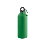 Aluminiumflasche mit matter Oberfläche und Karabiner, 550 ml farbe grün