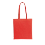 Farbige Tasche aus recycelter Baumwolle und rPET, 180 g/m2 farbe rot