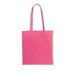 Farbige Tasche aus recycelter Baumwolle und rPET, 180 g/m2 farbe rosa