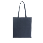 Farbige Tasche aus recycelter Baumwolle und rPET, 180 g/m2 farbe marineblau