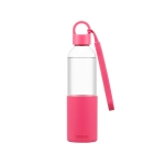 Tritan Trinkflasche mit Silikondichtung und Schlaufe, 500 ml farbe rosa