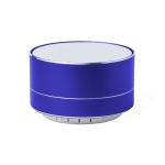 Recycelbarer 5.0 Bluetooth-Lautsprecher aus Aluminium farbe blau erste Ansicht