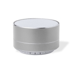 Recycelbarer 5.0 Bluetooth-Lautsprecher aus Aluminium farbe silber erste Ansicht