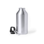 Kleine Flasche aus recyceltem Aluminium mit Karabiner, 400 ml zweite Ansicht