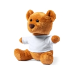 Weicher Plüsch-Teddybär mit weißem bedruckbarem Pullover zweite Ansicht