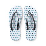 In Sublimationstechnik bedruckbare Flipflops Ansicht mit Druckbereich